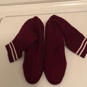 Burgundy Sock boots